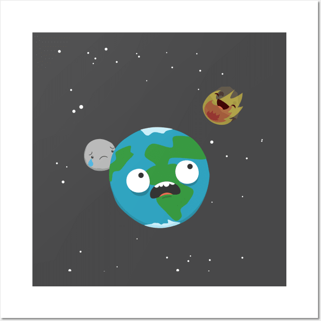 Unlucky planet Wall Art by imjustmike